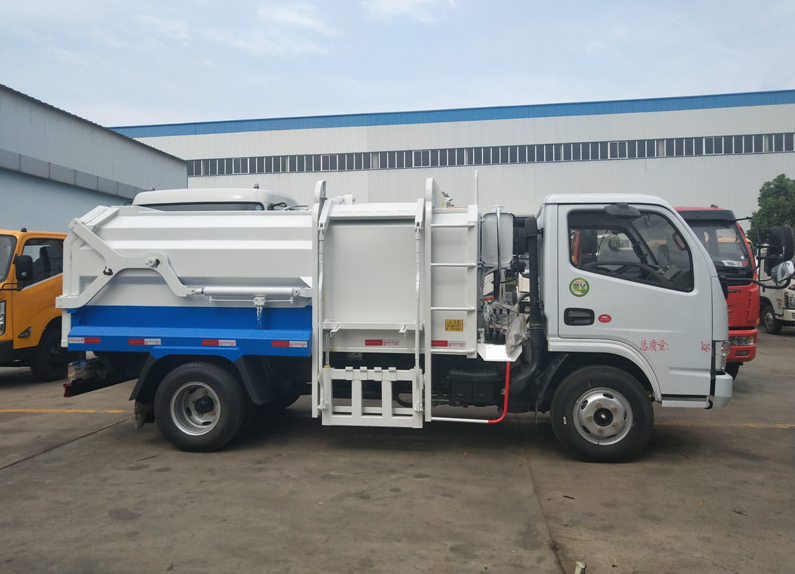 東風(fēng)5方側(cè)裝壓縮式對接垃圾車-5方側(cè)裝壓縮式對接垃圾車