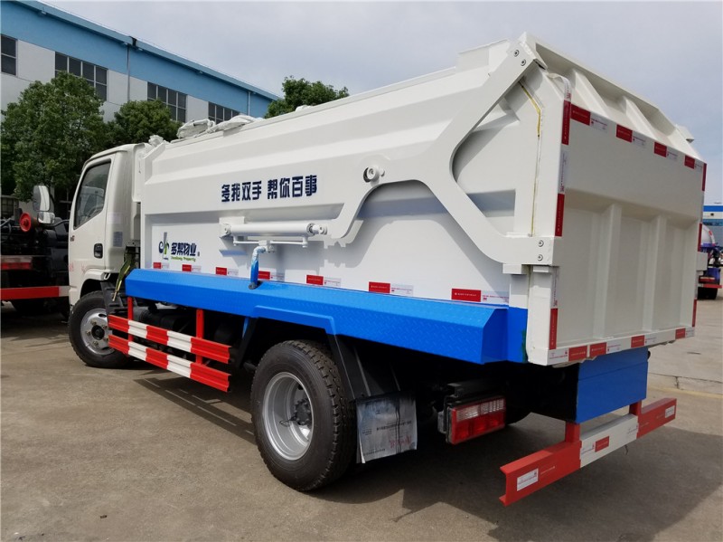東風(fēng)5方側(cè)裝壓縮式對接垃圾車-5方側(cè)裝壓縮式對接垃圾車