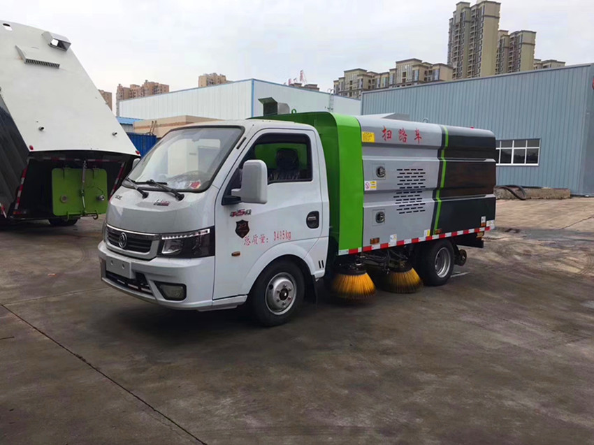 東風國六藍牌掃路車 道路清掃車廠家 國六掃地車掃路車價格-湖北程力