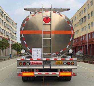 程力威牌CLW9402GYYLV型鋁合金運油半掛車