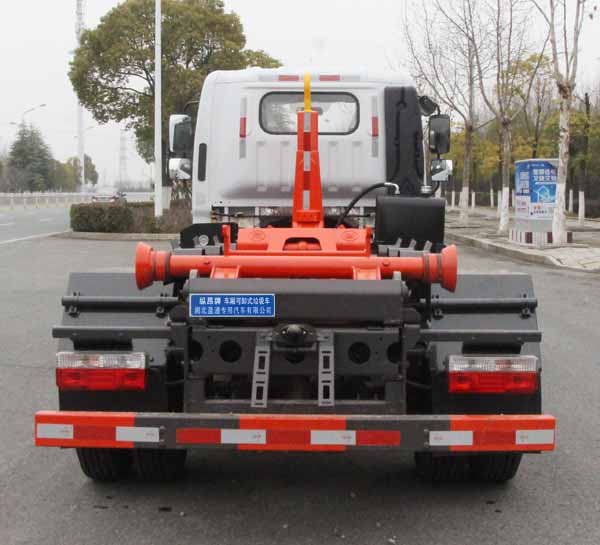 東風多利卡5方勾臂垃圾車-縱昂牌CLT5071ZXXEQ6型車廂可卸式垃圾車價格報價-湖北盈通